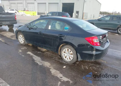 2012 Honda Civic Lx z USA, uszkodzony, nr VIN 19XFB2F53CE081770
